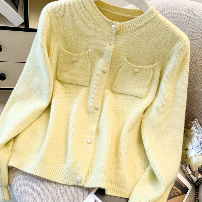 France style chanelstyle cardigan knitted sweater for women