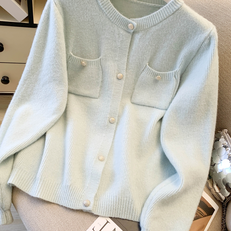 France style chanelstyle cardigan knitted sweater for women