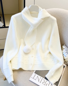 Round neck Western style cardigan spring scarves