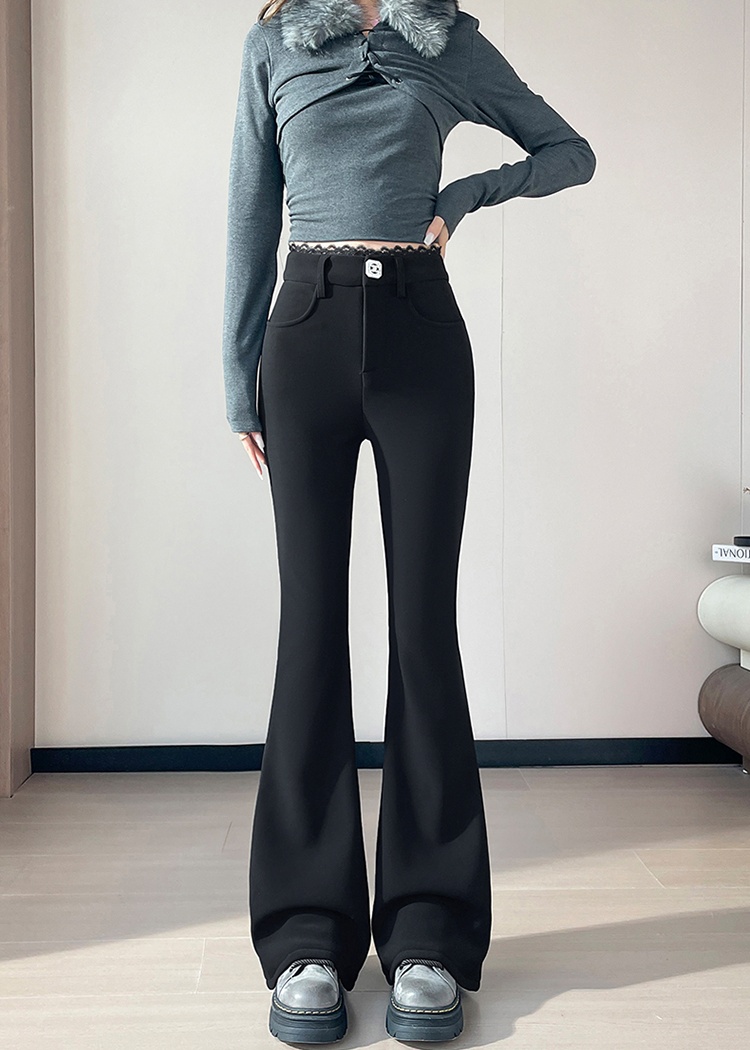 Elasticity micro speaker plus velvet pants