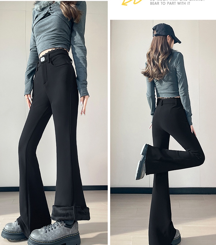 Elasticity micro speaker plus velvet pants