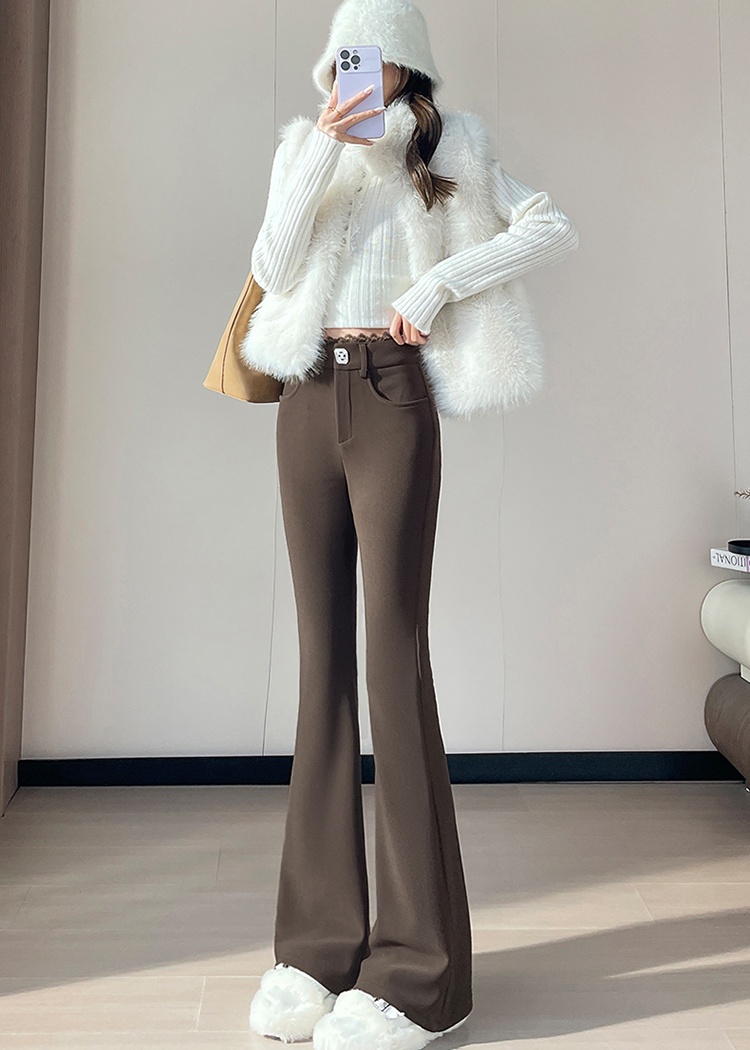 Elasticity micro speaker plus velvet pants