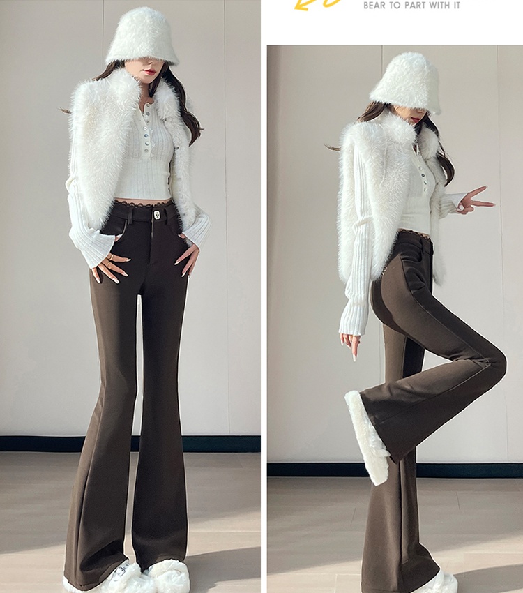 Elasticity micro speaker plus velvet pants