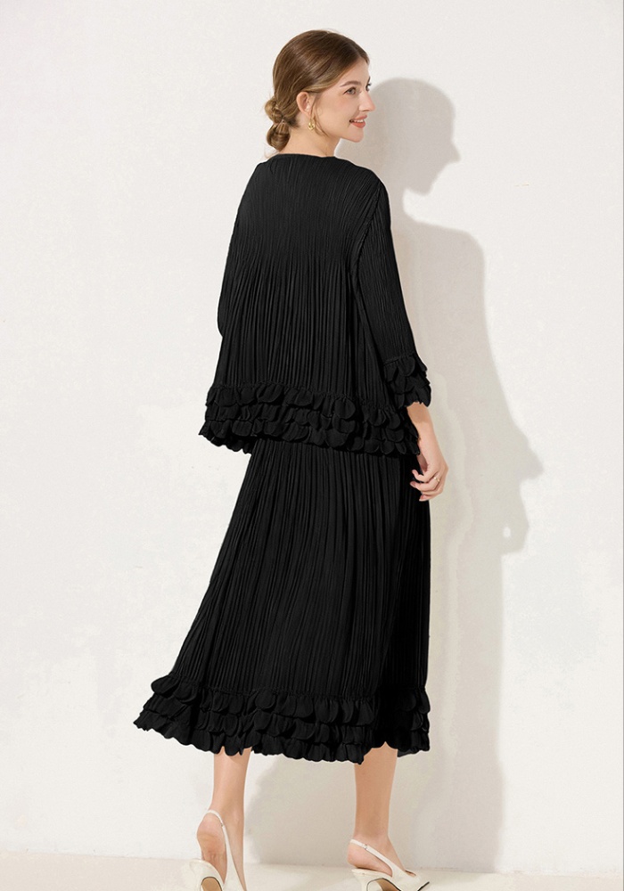 A-line temperament fashion skirt 2pcs set for women