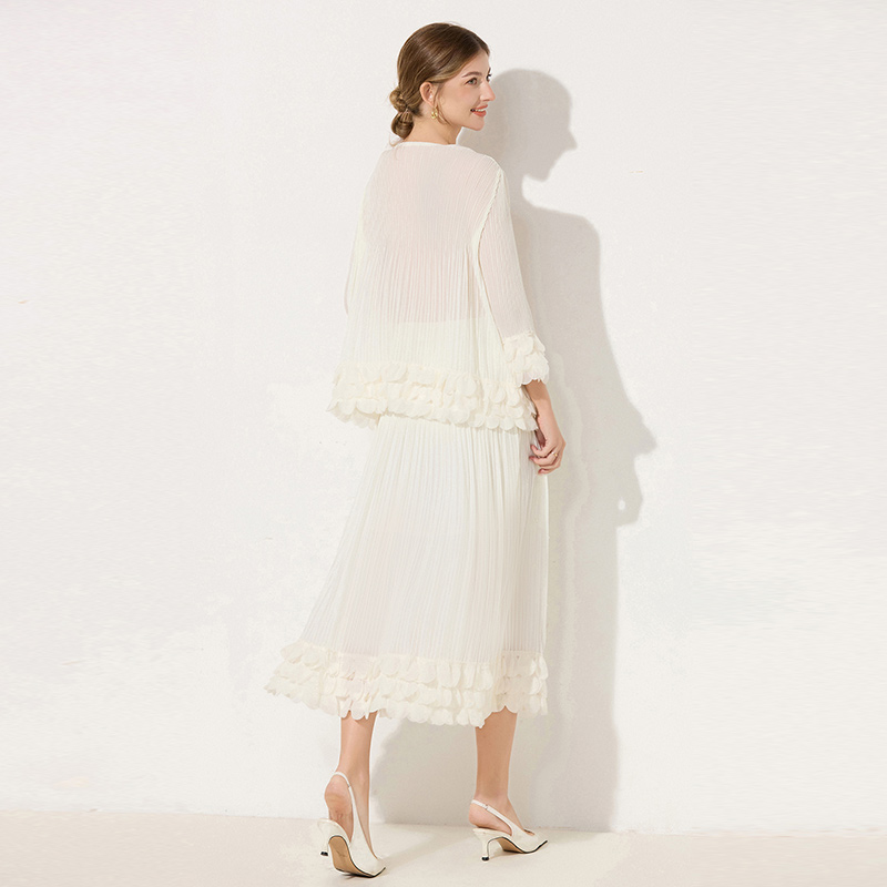 A-line temperament fashion skirt 2pcs set for women