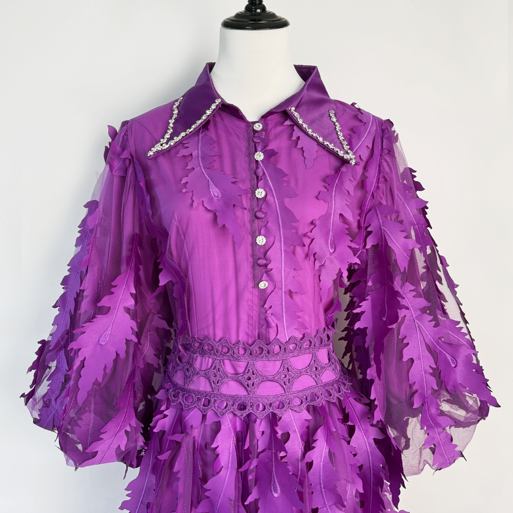 Waist fashion long dress court style temperament dress