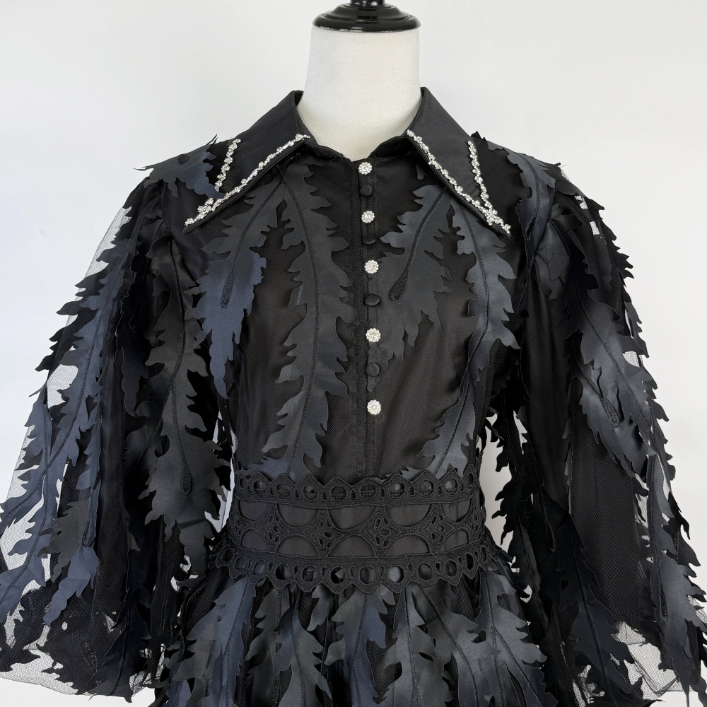 Waist fashion long dress court style temperament dress