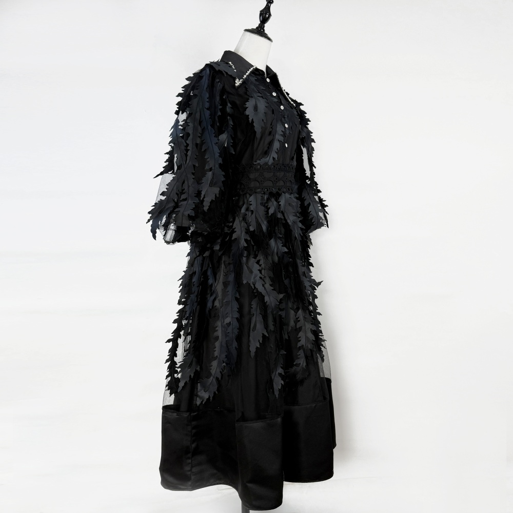 Waist fashion long dress court style temperament dress