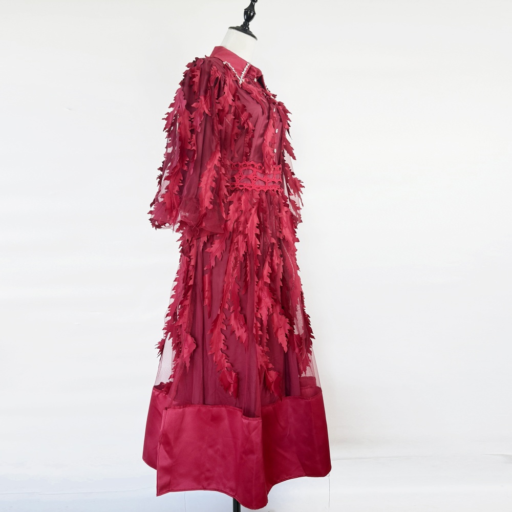 Waist fashion long dress court style temperament dress