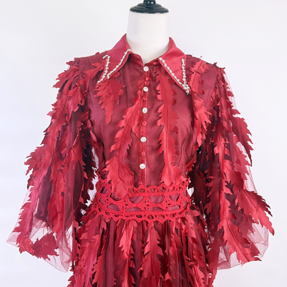 Waist fashion long dress court style temperament dress