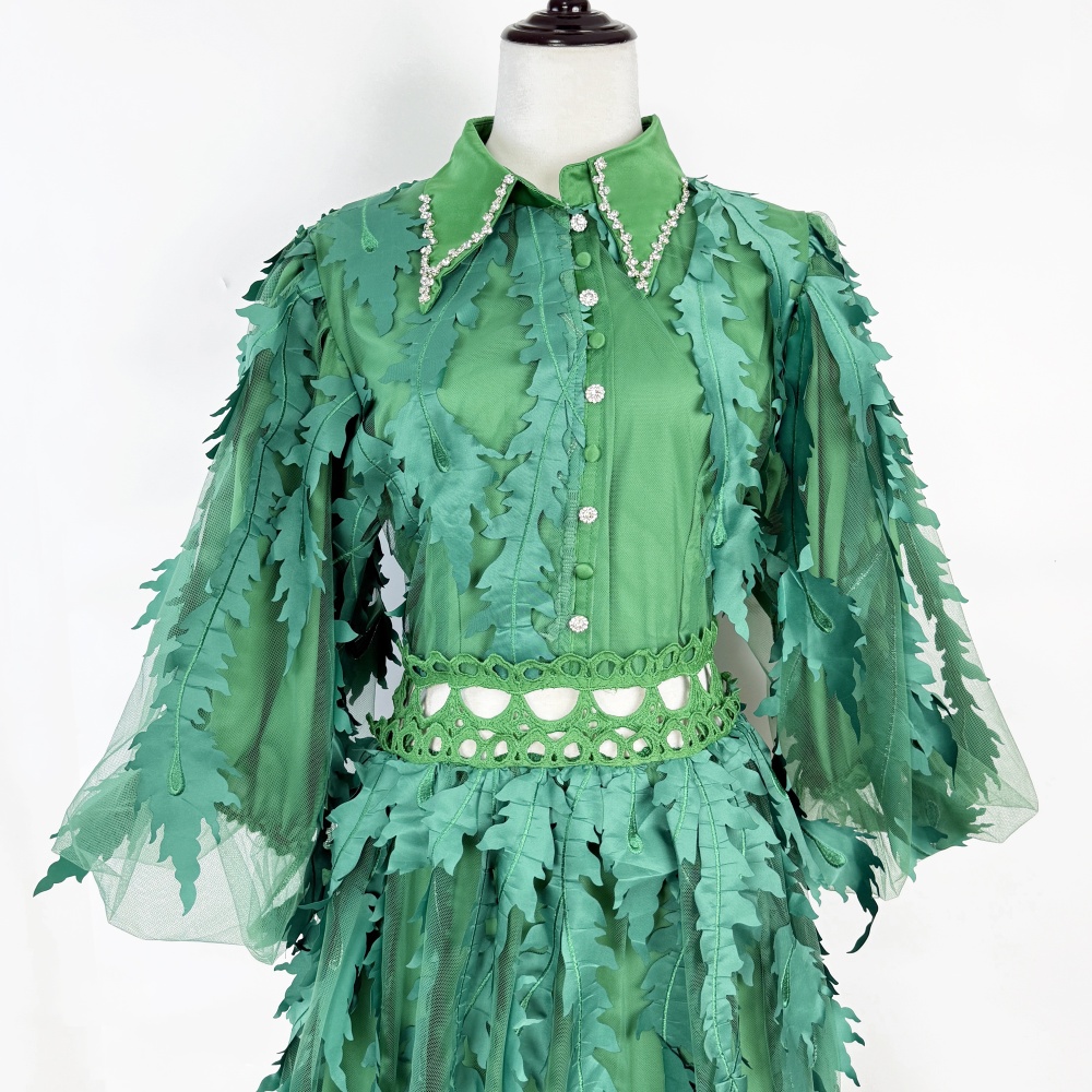 Temperament court style long dress fashion rhinestone dress