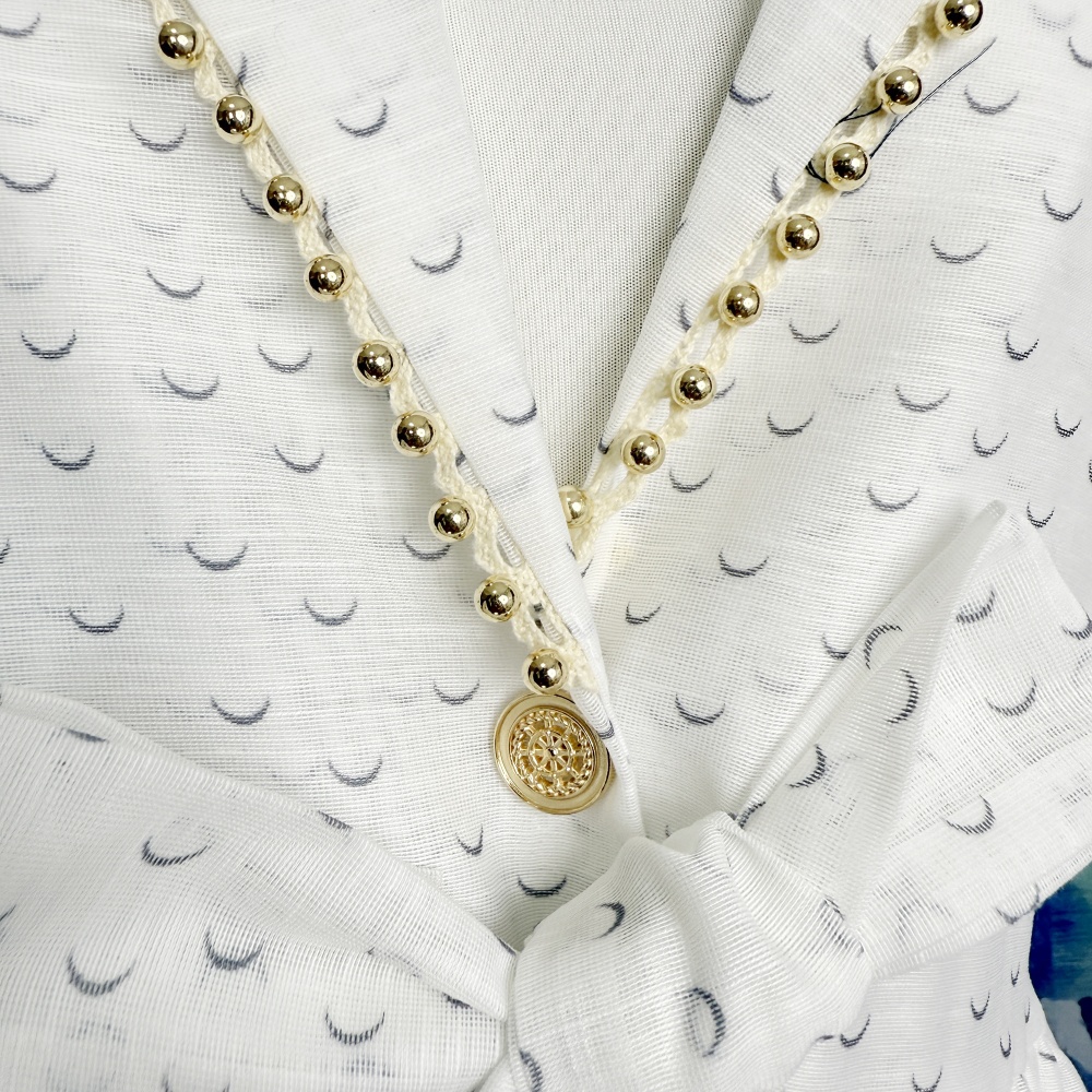 France style lace long dress big skirt printing dress