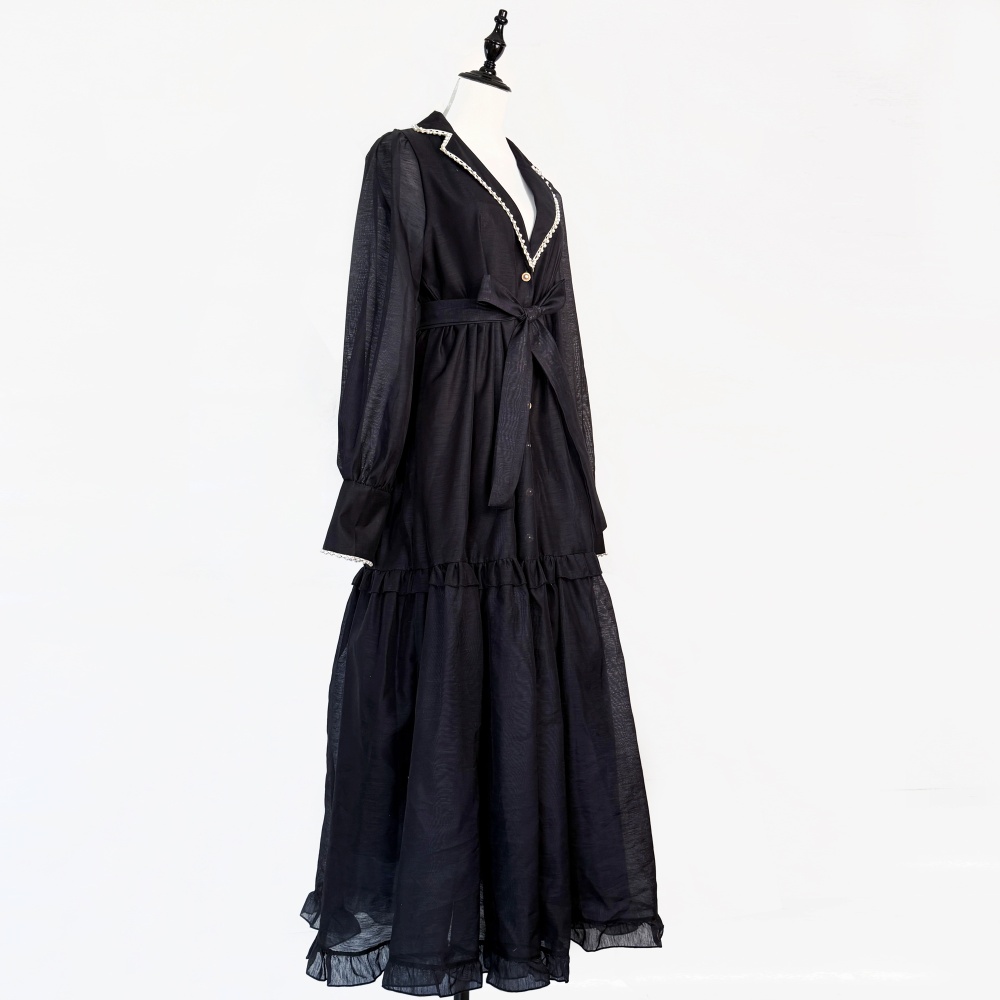 Temperament long dress ladies business suit