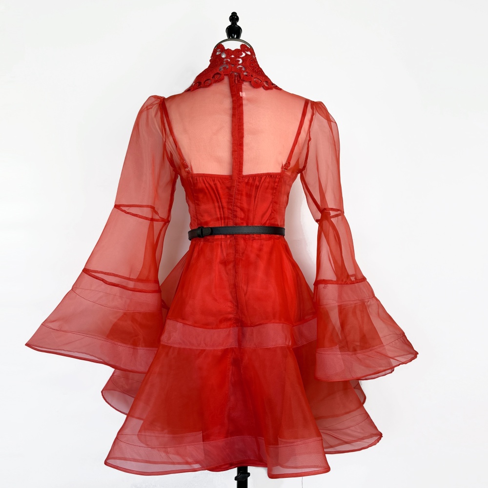 Thick and disorderly temperament ladies dress 2pcs set