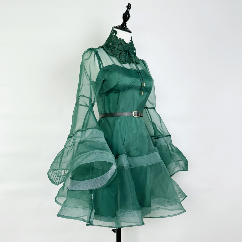 Thick and disorderly temperament ladies dress 2pcs set