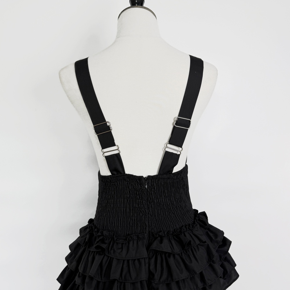 Pure big skirt vest temperament V-neck formal dress