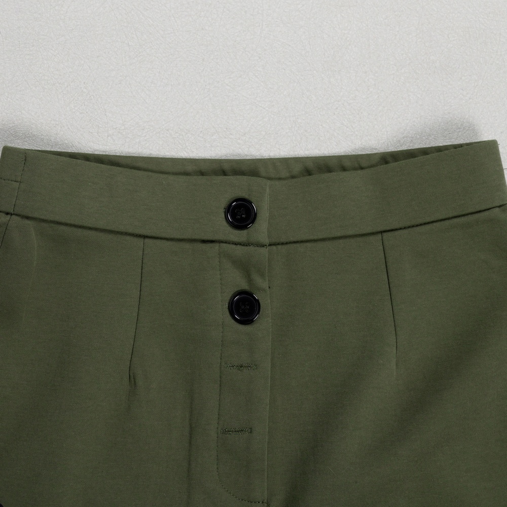 Bandage five pants pinched waist tops 2pcs set