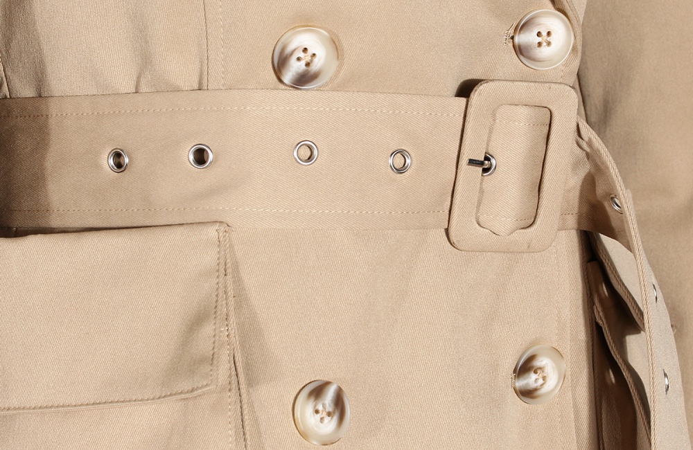 Long retro business suit slim wood ear coat for women