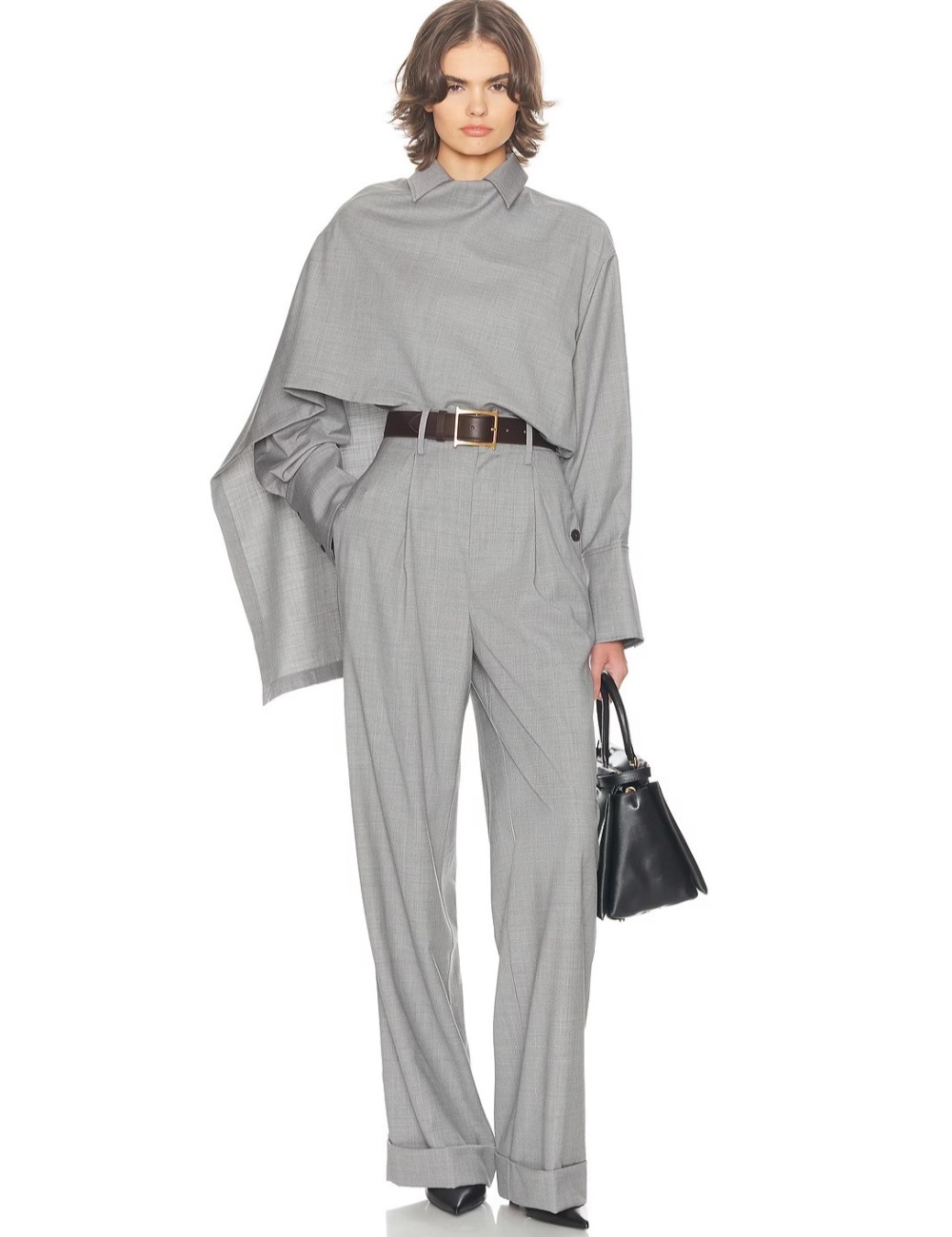 Modeling fashion shirt European style long pants a set