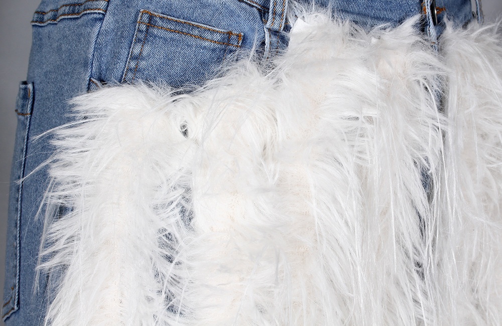 Denim long pants European style pants for women