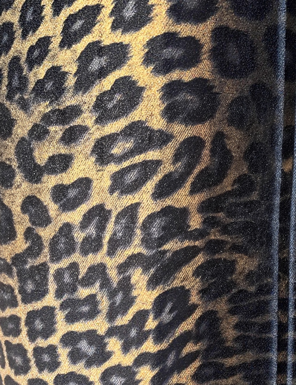 Temperament denim slim bronzing shirt a set