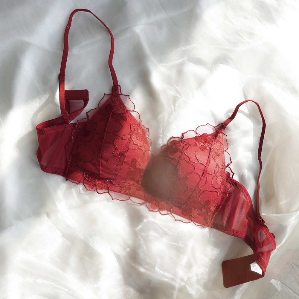 Gather underwear France style Bra a set for women