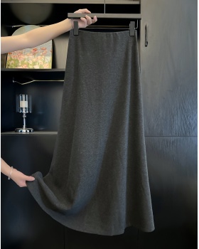 Casual long skirt slim autumn and winter long skirt