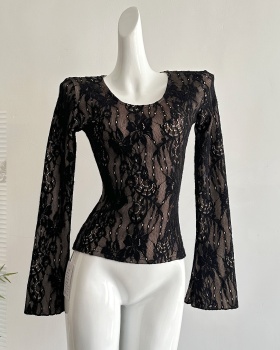 Relief lined sueding bottoming tops for women