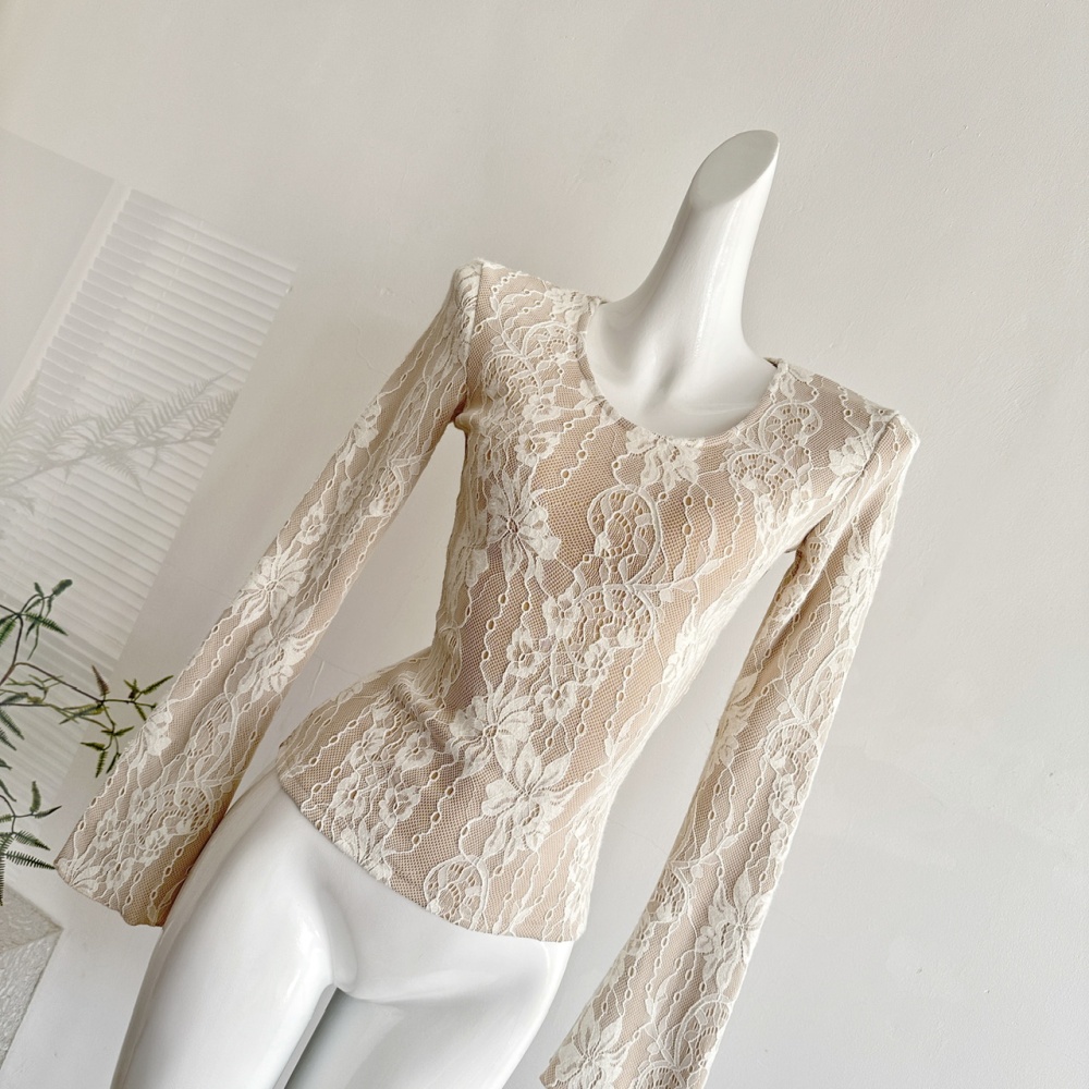 Relief lined sueding bottoming tops for women