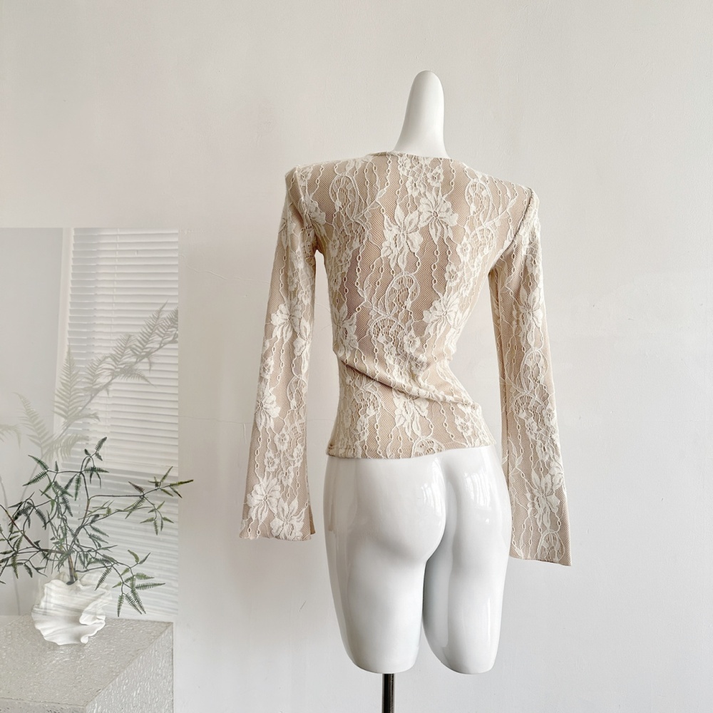 Relief lined sueding bottoming tops for women