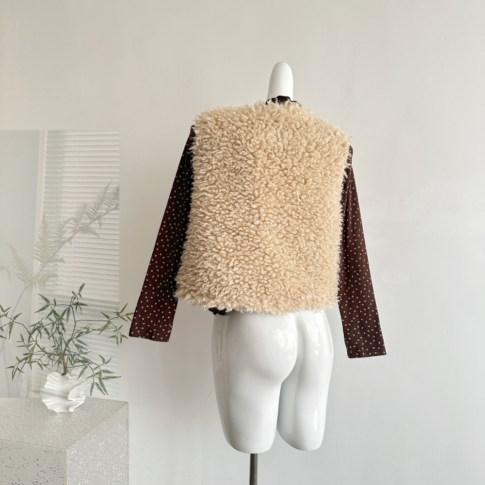 Korean style coat autumn and winter T-shirt 2pcs set