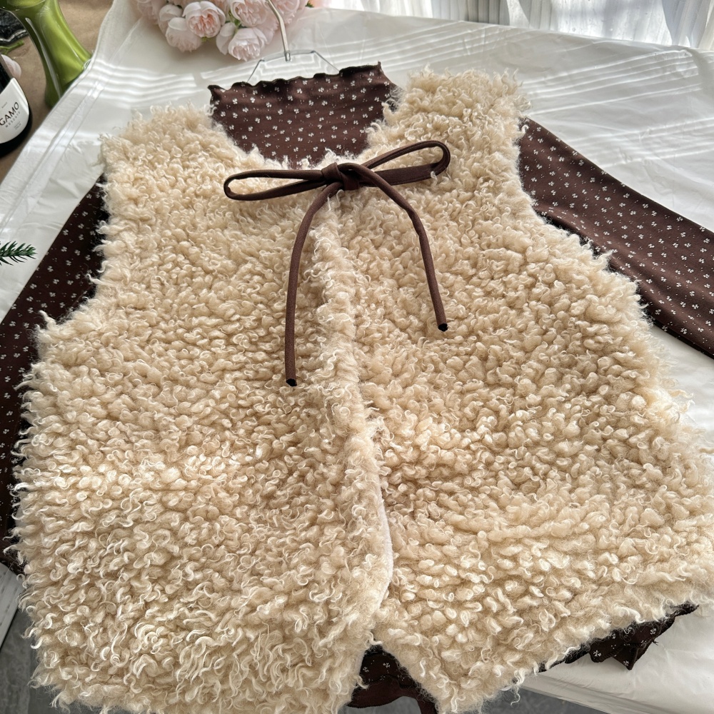 Korean style coat autumn and winter T-shirt 2pcs set