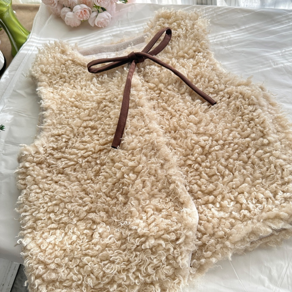 Korean style coat autumn and winter T-shirt 2pcs set