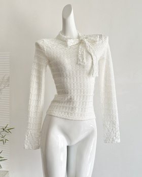 Bottoming lace white tops