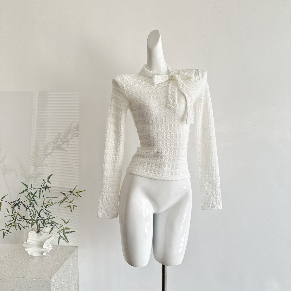 Bottoming lace white tops