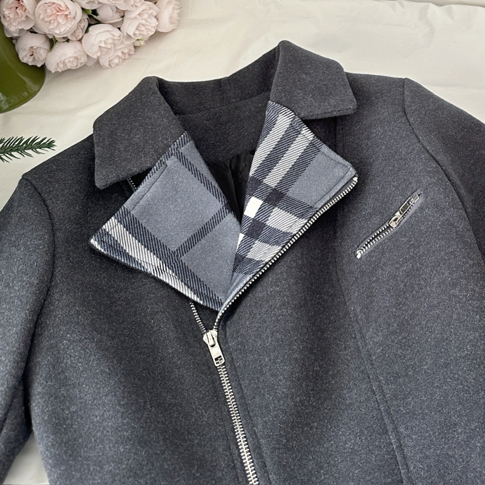 Short mixed colors coat autumn and winter business suit a set