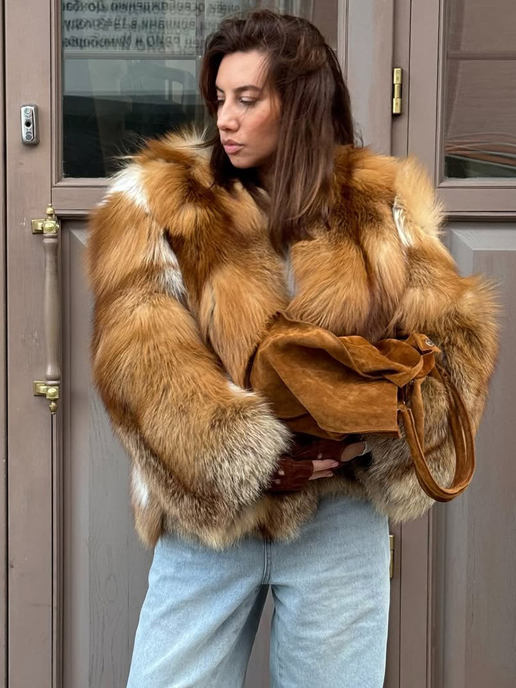 European style Korean style coat ladies temperament fur coat