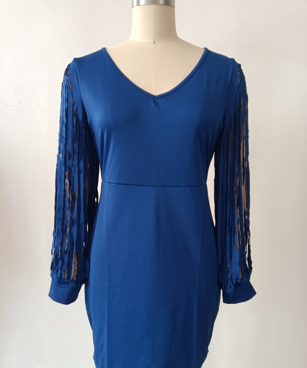 Fashion European style party tassels dress