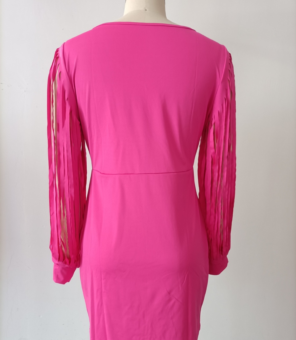 Fashion European style party tassels dress