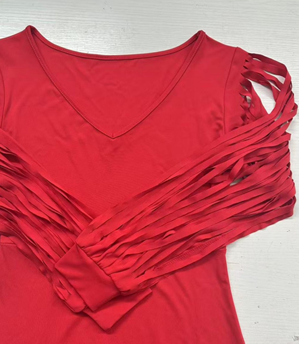 Fashion European style party tassels dress