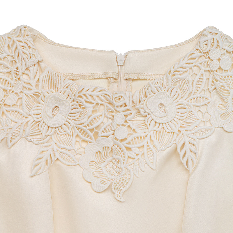 Elegant European style jumpsuit satin evening dress