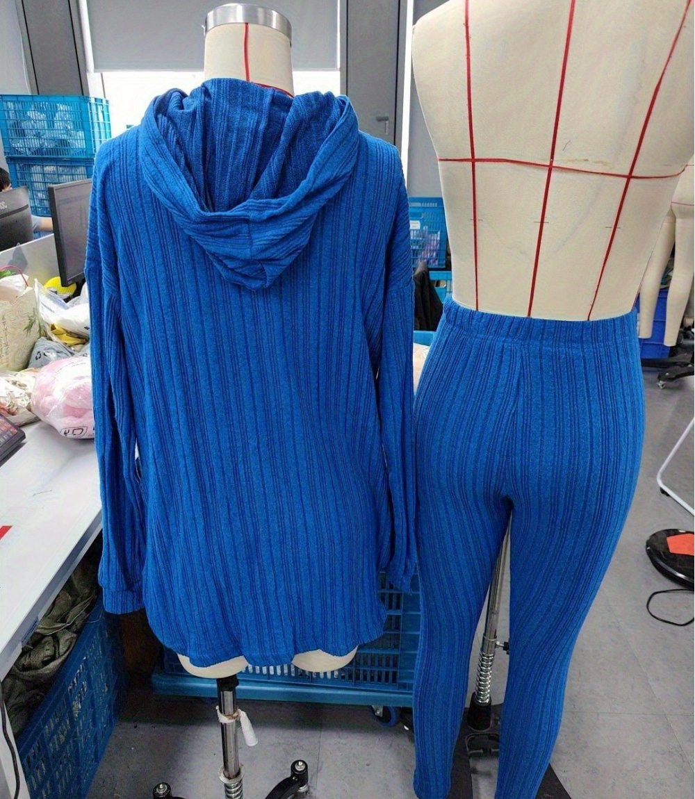 European style hooded Casual long pants a set for women