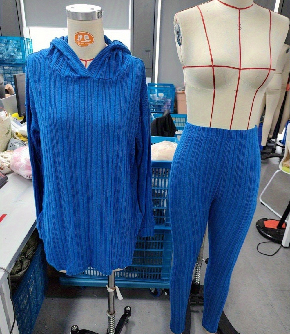 European style hooded Casual long pants a set for women