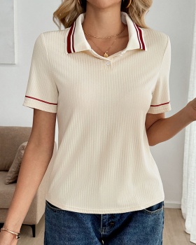 Retro sports T-shirt short sleeve shirts for women