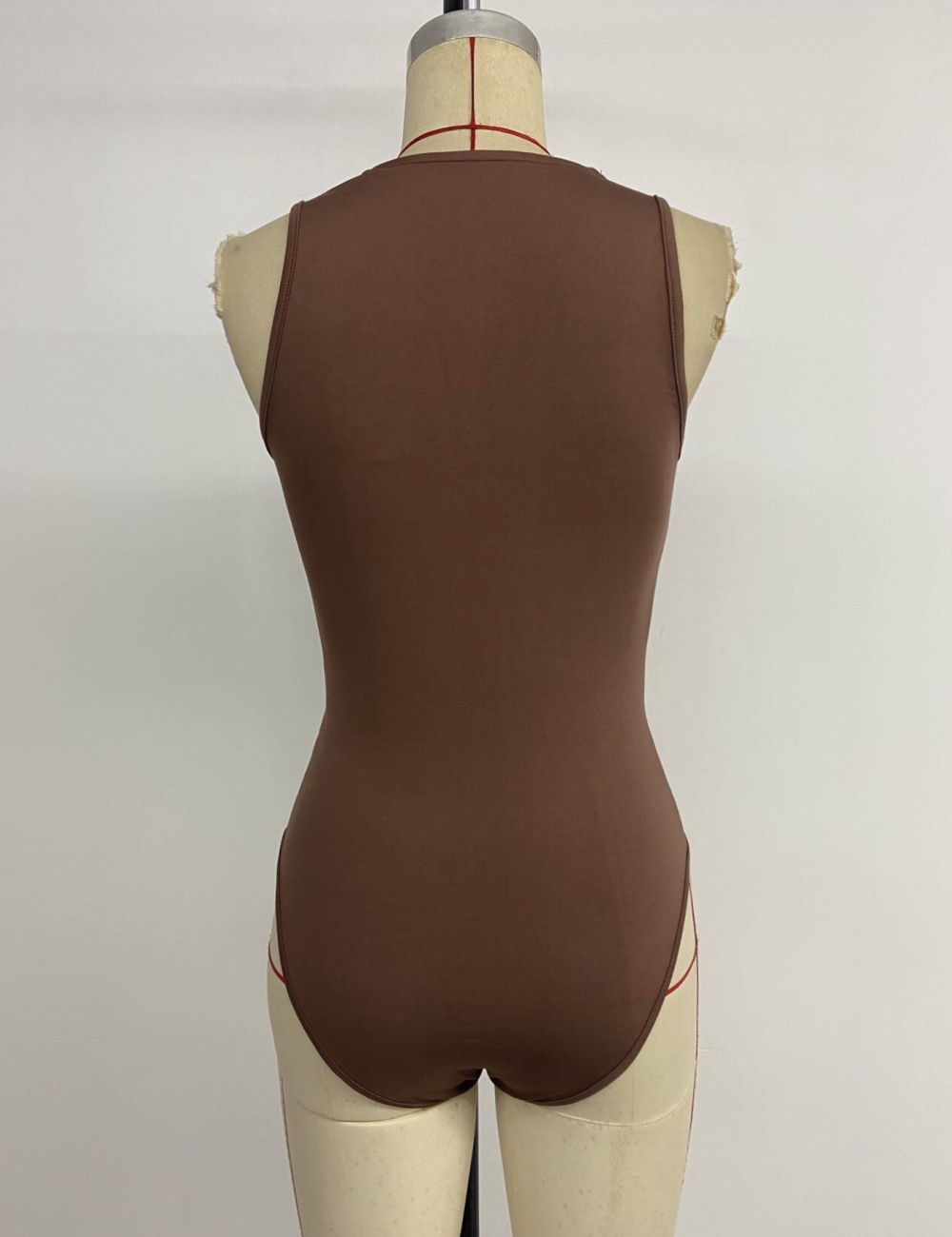 Sexy light V-neck summer pure halter leotard