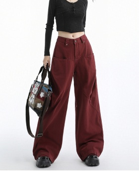 Wide leg wide leg pants loose work clothing for women