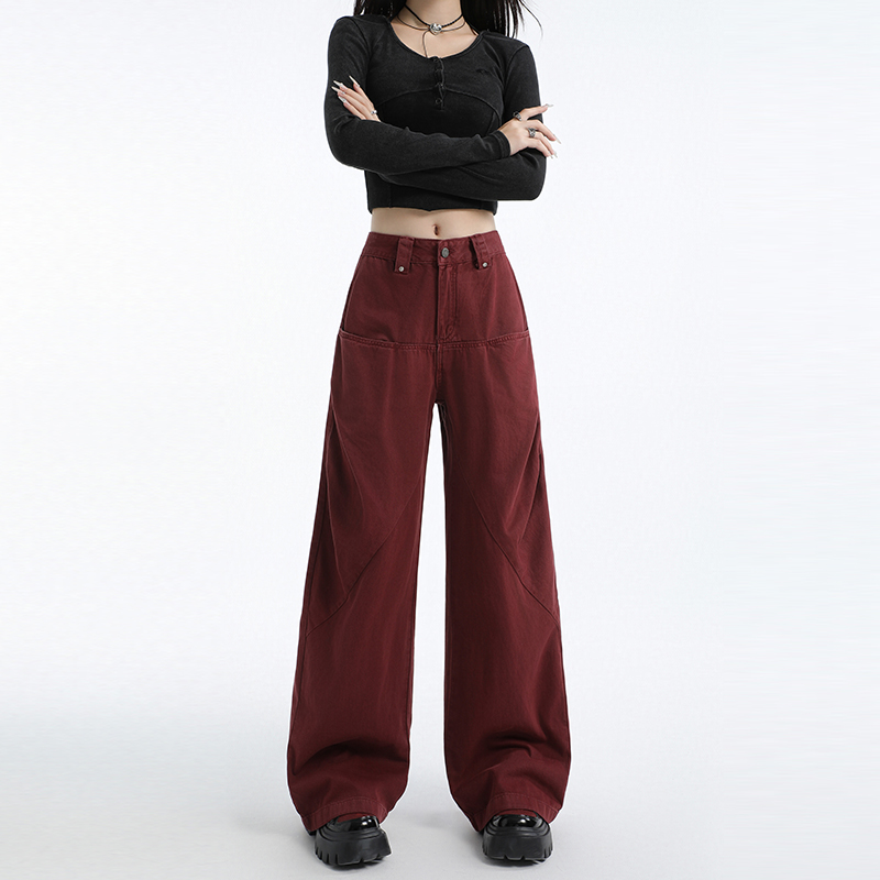 Wide leg wide leg pants loose work clothing for women