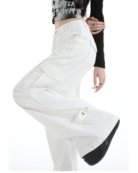 Foot mouth work clothing loose jeans for women