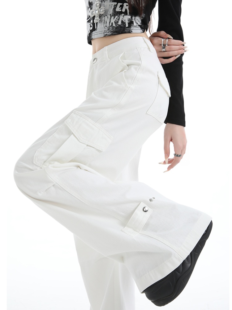 Foot mouth work clothing loose jeans for women