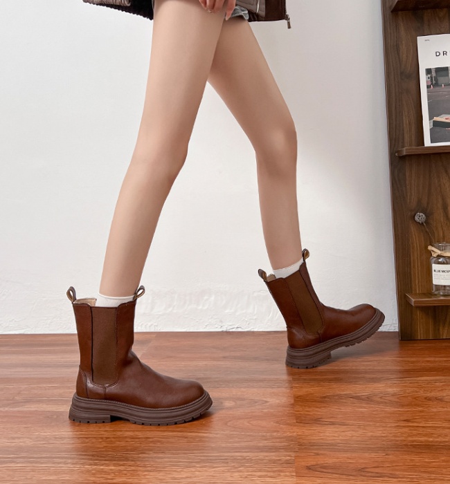 Temperament boots low cylinder martin boots for women